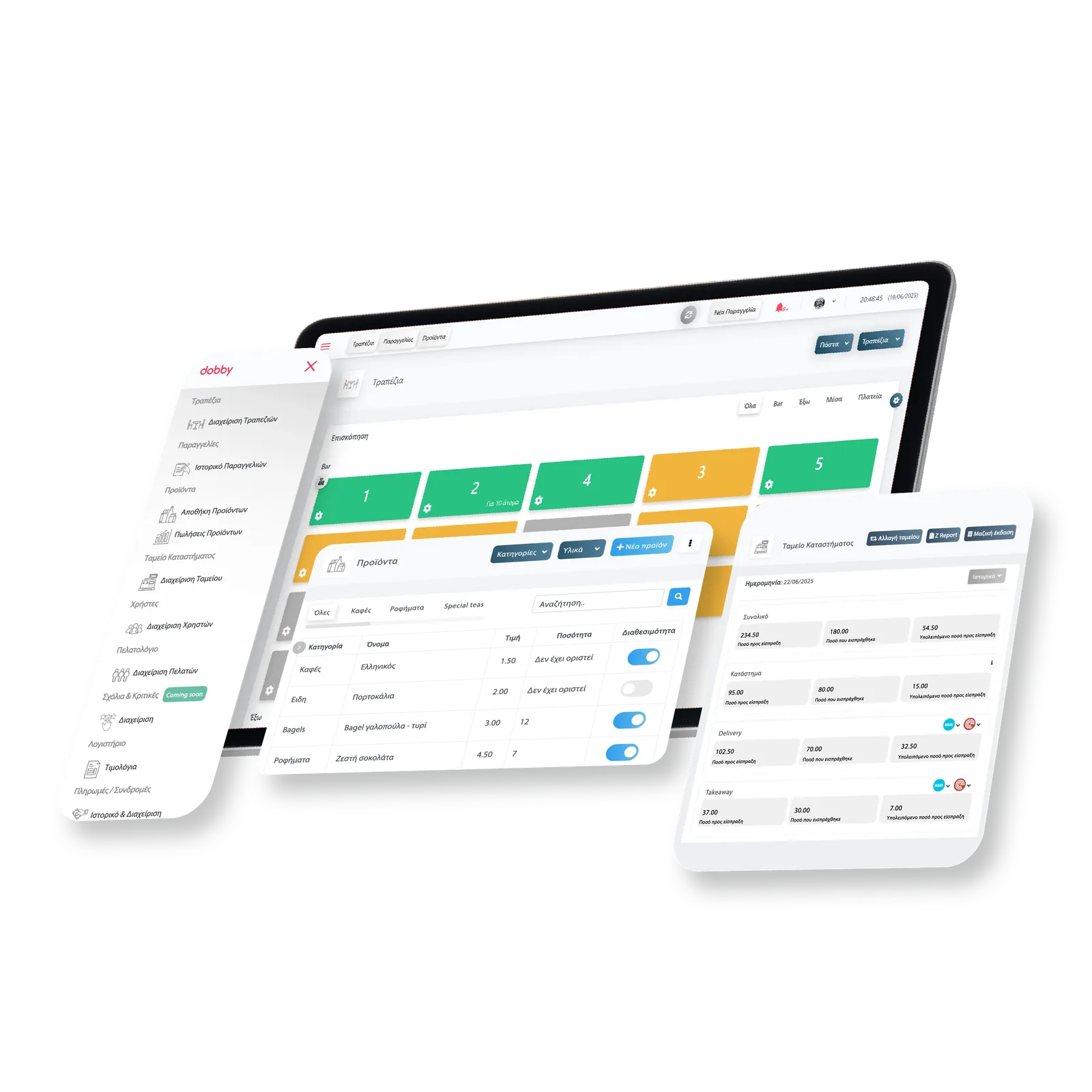 dobby admin dashboard on desktop and tablet