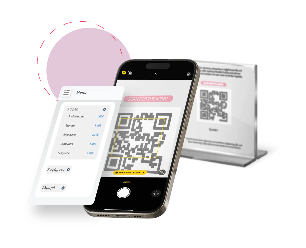 Digital QR menu